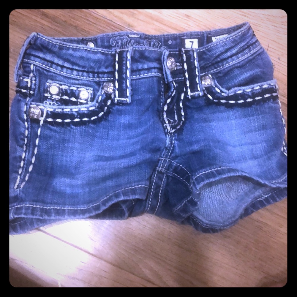 Little Girls MissMe Denim Shorts